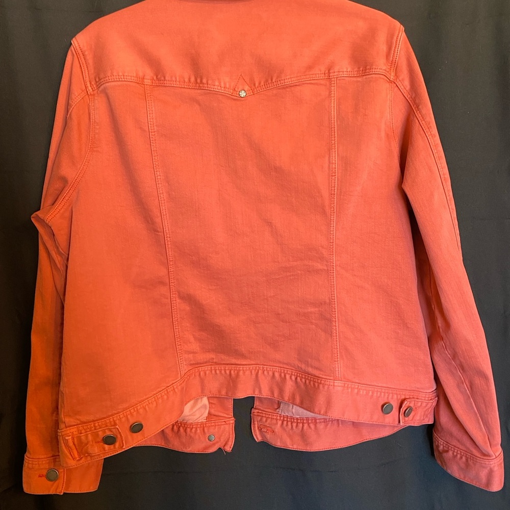 Liverpool Los Angeles Women's Salmon Denim Jacket - Picture 2 of 7
